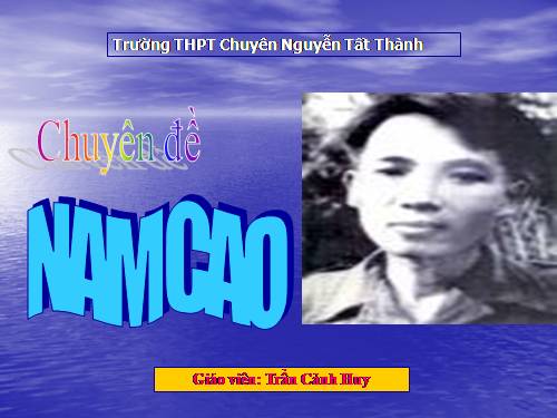 Chuyên đề tác gia Nam Cao