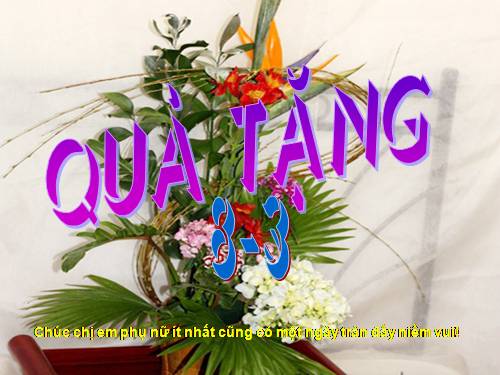 Quà tặng 8-3.