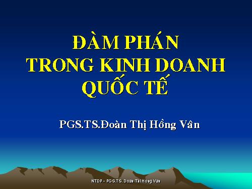 dam phan kinh doanh quoc te