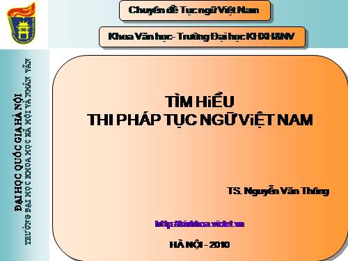 Chuyên đề tục ngữ - ca dao