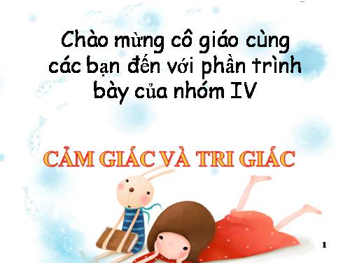 cảm giác tri giác