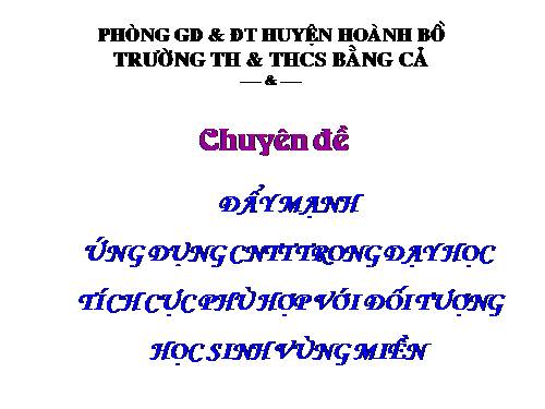 chuyen de