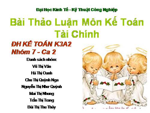 bài tập kế toán tài chính