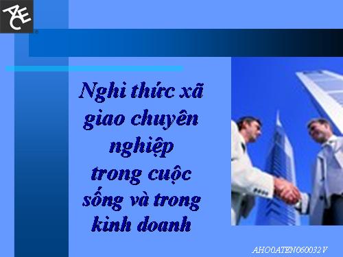 NGHI THỨC XÃ GIAO