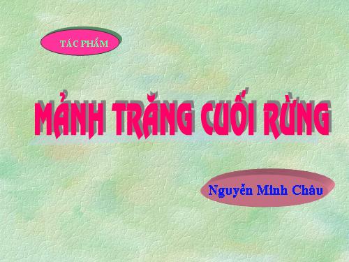Mảnh trăg cuối rừng