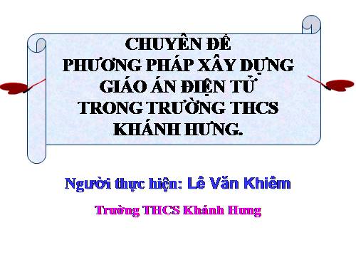 hướng dẫn soạn giáo án điện tử