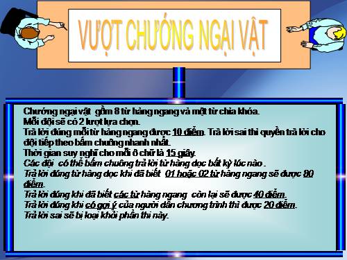 VƯỢT CHƯỚNG NGẠI VẬT