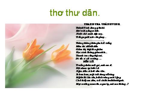 THƯ DÃN