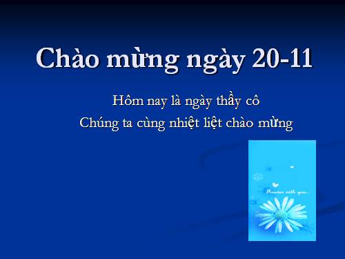 chào mừng ngày 20-11