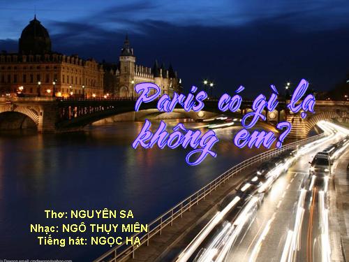 Paris có gì lạ không em