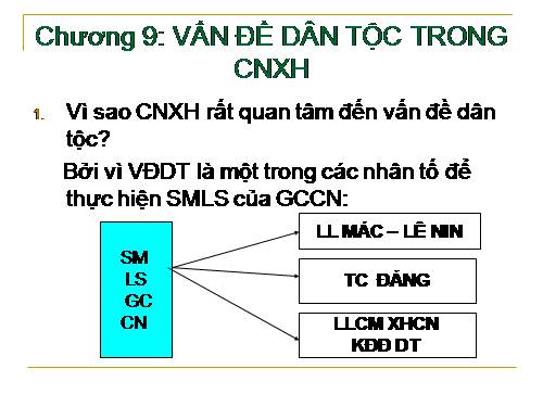 Chủ nghĩa xã hội khoa học 9