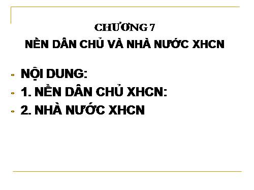 Chủ nghĩa xã hội khoa học 7