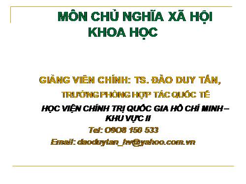 Chủ nghĩa xã hội khoa học