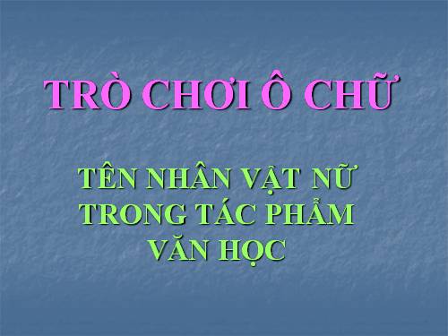 o chu van hoc