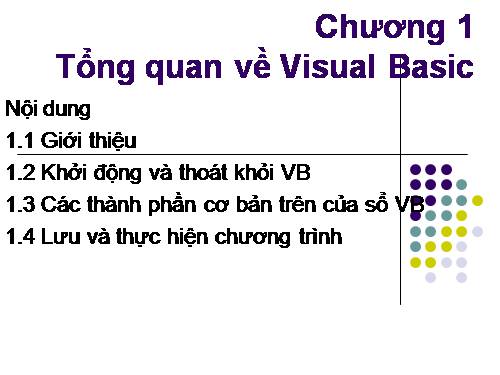 Tổng quan về Visual Basic