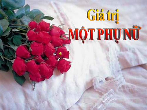 gia tri cua nguoi phu nu