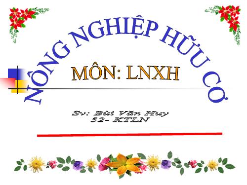 nông nghiệp hữu cơ