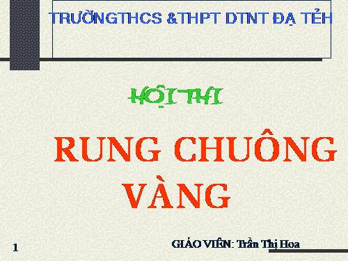 RUNG CHÔNG VÀNG