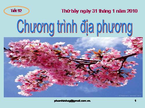 chuong trinh dia phuong