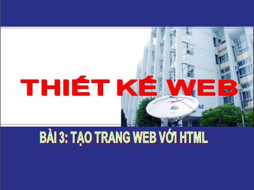 bai thiet ke web