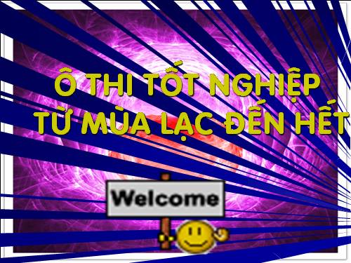 ÔN THI TỐT NGHIỆP-TỪ MÙA LẠC đến...