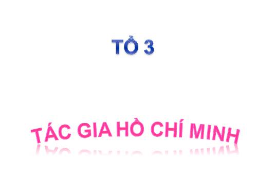 tác gia hồ chí minh