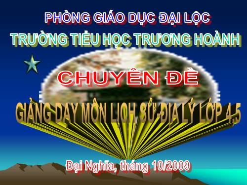 Giảng dạy lịch sử, địa lí lớp 4 & 5