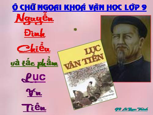 trò chơi ô chữ về kiến thức văn học 9