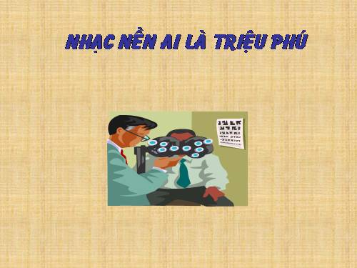Âm thanh làm chương trình Ai là triệu phú