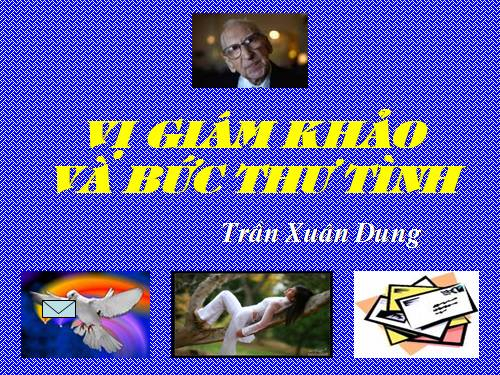 Vị giám khảo và bức thư tình.