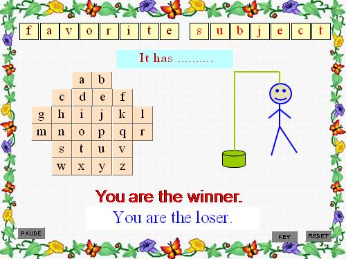 Hangman - FAVORITE SUBJECT- Lập trình VBA