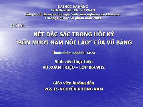 nét đặc sắc trong hồi ký "Bốn mươi năm nói láo" của Vũ Bằng