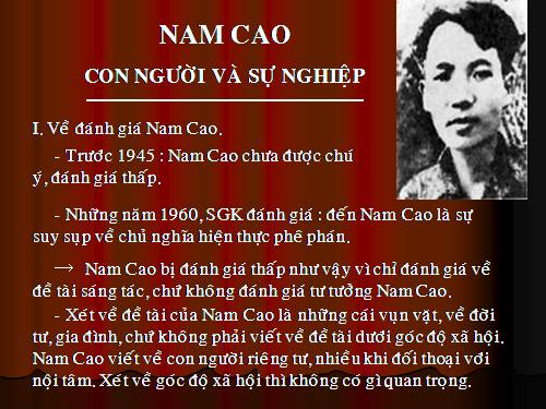 Tác giả Nam Cao