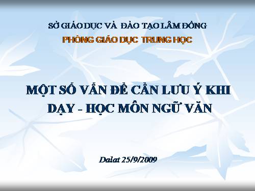 Báo cáo của cô Thắm (SGD-LĐ)