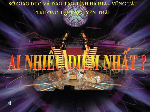 ÔN TẬP BẰNG TRÒ CHƠI AI NHIẾU ĐIỂM NHẤT