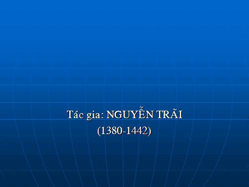 Nguyễn Trãi  (1380-1442)