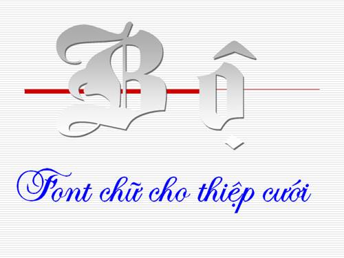 Bộ Font chữ dành cho Thiệp cưới !!!