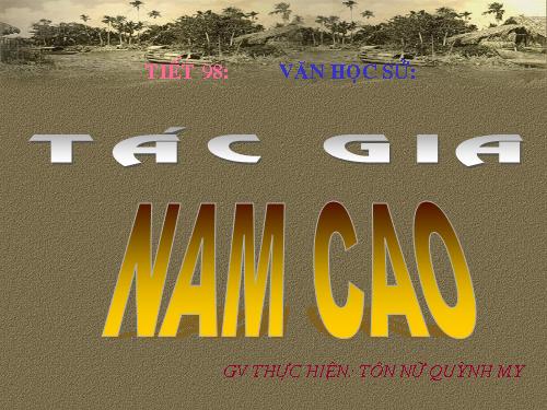 Tác gia Nam Cao 2