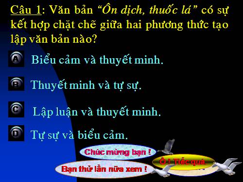 ÔN DỊCH THUOC LÁ