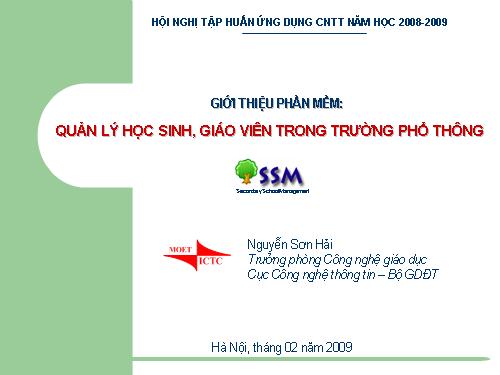 Phần mềm quản lí trường học(Bộ giáo dục)