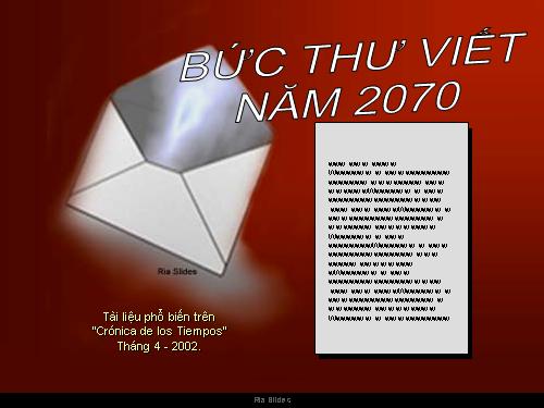 Bưc thư năm 2070-