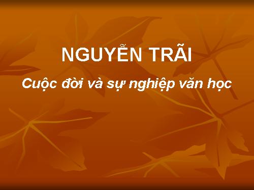 nguyễn trãi