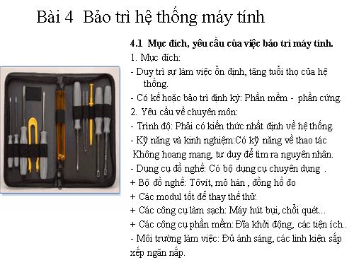 bai 1 bao tri may tinh