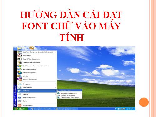 Hướng dẫn cài đặt FONT chữ