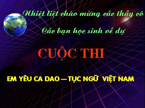 ngoại khóa văn 7.Ca dao, tục ngữ