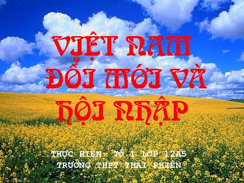 Việt Nam đổi mới và hội nhập