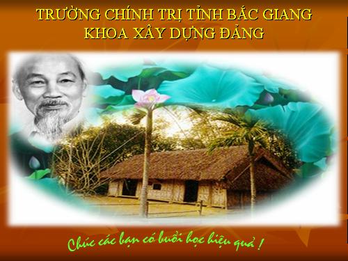 tu tuong HO CHI MINH ve dang cam quyen