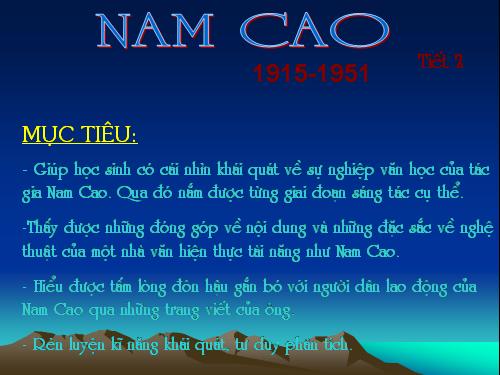 Tác giả Nam Cao