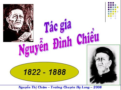 Tac gia Nguyễn Đình Chiểu