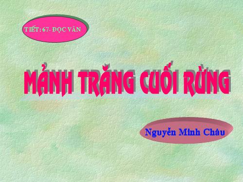 Mảnh trăng cuối rừng